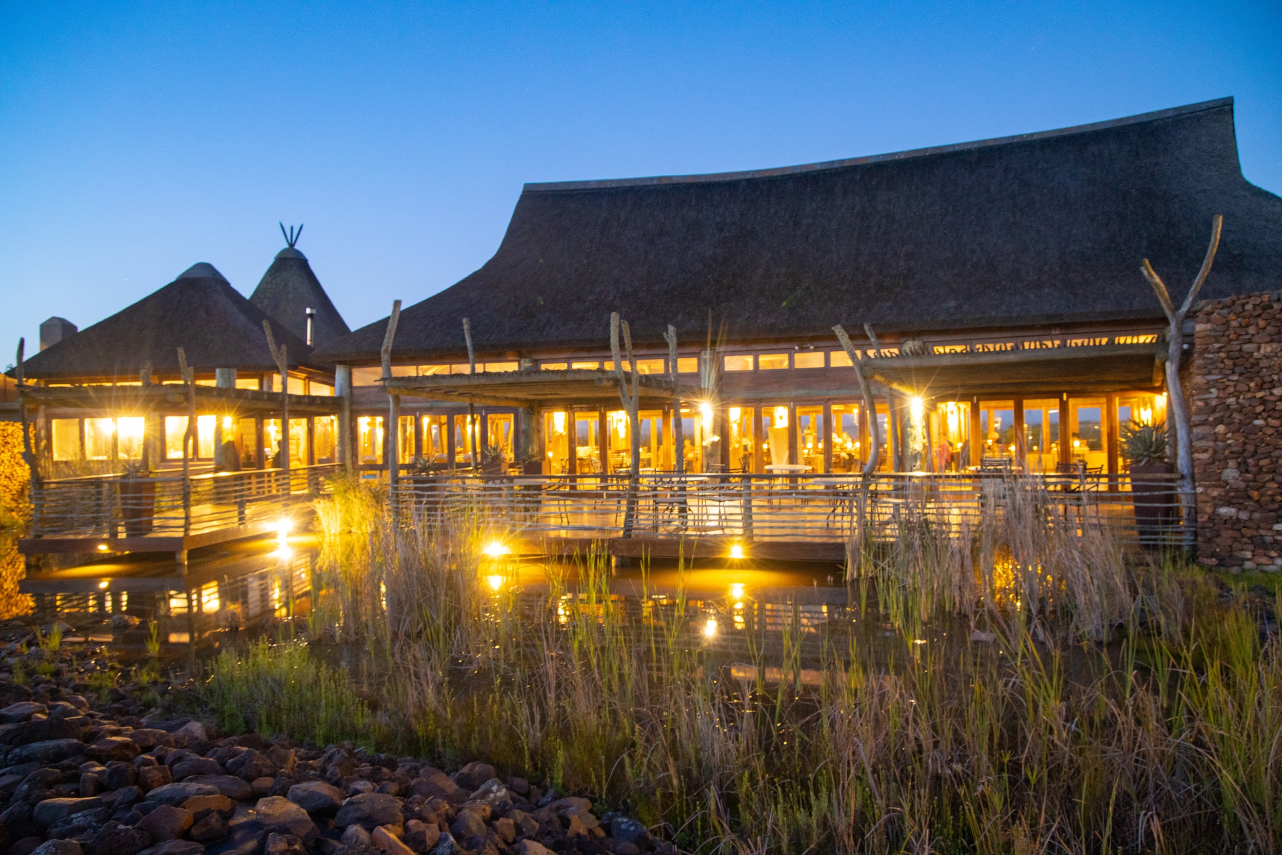 Serengeti's Restaurant interior at Garden Route Game Lodge